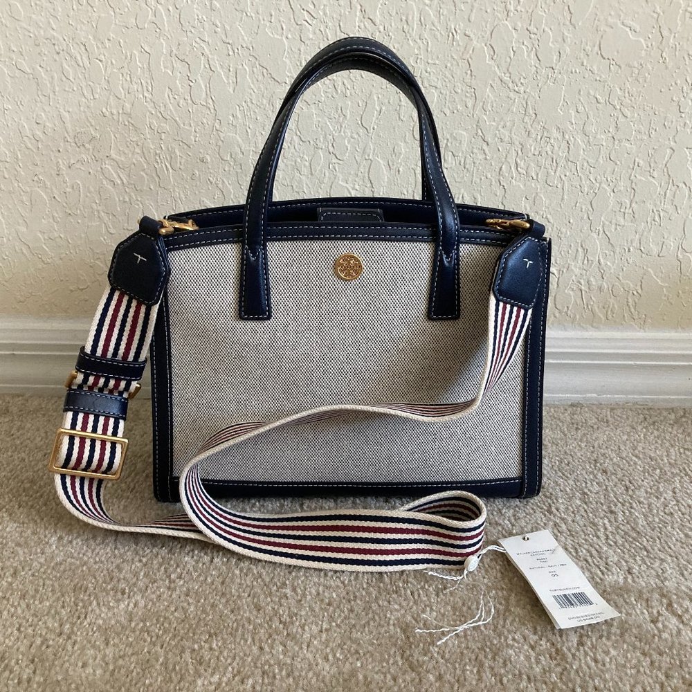Tory Burch Walker Canvas Small Satchel